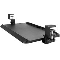 Kantek KT165 20 inch x 12 1/4 inch Desk Clamp Tilting Keyboard Tray