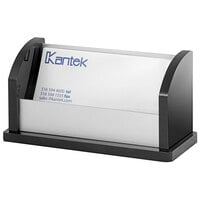 Kantek BA330 Black Acrylic and Aluminum Business Card Holder