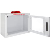 Compact Surface Mount AED Wall Cabinet with Alarm and Strobe Light
