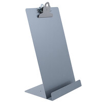 Saunders 12 1/4 inch x 6 9/16 inch Silver Free-Standing Clipboard / Tablet Stand with 1 inch Clip Capacity