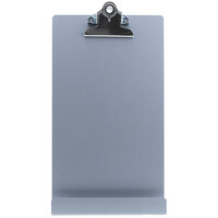 Saunders 12 1/4 inch x 6 9/16 inch Silver Free-Standing Clipboard / Tablet Stand with 1 inch Clip Capacity