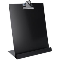 Saunders 12 1/4 inch x 9 1/2 inch Black Free-Standing Clipboard / Tablet Stand with 1 inch Clip Capacity