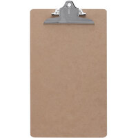 Saunders 15 1/2 inch x 9 inch Recycled Hardboard Clipboard with 1 inch Capacity Clip