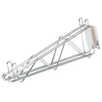 Regency 14 inch Deep Double Wall Mounting Bracket for Adjoining Chrome Wire Shelving