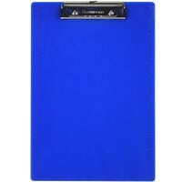 Saunders 12 1/2 inch x 9 inch Cobalt Plastic Clipboard with 1/2 inch Clip Capacity
