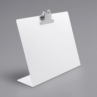 Saunders 11 3/4 inch x 10 1/4 inch White Free-Standing Landscape Clipboard with 1 inch Clip Capacity