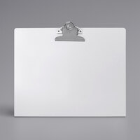 Saunders 11 3/4 inch x 10 1/4 inch White Free-Standing Landscape Clipboard with 1 inch Clip Capacity