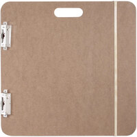 Saunders 19 inch x 19 inch Recycled Hardboard Sketchboard with (2) 1 inch Capacity Clips