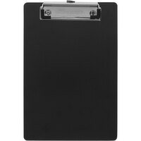 Saunders 9 inch x 6 inch Black Plastic Clipboard with 1/2 inch Clip Capacity
