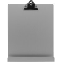 Saunders 12 1/4 inch x 9 1/2 inch Silver Free-Standing Clipboard / Tablet Stand with 1 inch Clip Capacity