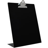 Saunders 12 1/4 inch x 9 1/2 inch Black Free-Standing Clipboard with 1 inch Clip Capacity