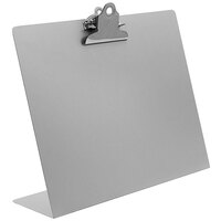 Saunders 11 3/4 inch x 10 1/4 inch Silver Free-Standing Landscape Clipboard with 1 inch Clip Capacity