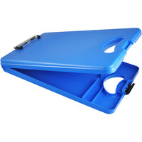 Saunders Deskmate II 16 inch x 10 inch Blue Plastic Storage Clipboard