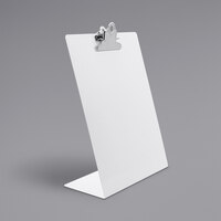 Saunders 12 1/4 inch x 9 1/2 inch White Free-Standing Clipboard with 1 inch Clip Capacity