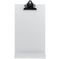 Saunders 12 1/4 inch x 6 9/16 inch White Free-Standing Clipboard / Tablet Stand with 1 inch Clip Capacity