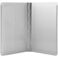 Saunders 5 13/16 inch x 3 13/16 inch Silver Aluminum Padfolio