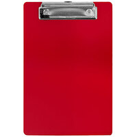 Saunders 9 inch x 6 inch Red Plastic Clipboard with 1/2 inch Clip Capacity
