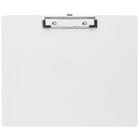 Saunders 9 3/4 inch x 11 3/4 inch White Aluminum Landscape Clipboard with 1/2 inch Clip Capacity