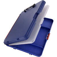 Saunders WorkMate II 13 1/2 inch x 10 3/4 inch Blue Plastic Storage Clipboard