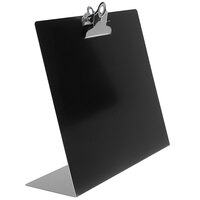 Saunders 11 3/4 inch x 10 1/4 inch Black Free-Standing Landscape Clipboard with 1 inch Clip Capacity
