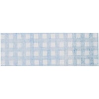 Blue Gingham Self-Adhering Paper Napkin Band - 2000/Box