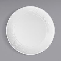Tablecraft Pulito 13 1/8" White Embossed Melamine Plate