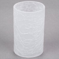 Sterno 80278 Frost Crackle One Piece Glass Liquid Candle Holder