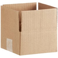 Lavex Industrial 6 inch x 4 inch x 4 inch Kraft Corrugated RSC Shipping Box - 25/Bundle