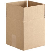 Lavex Packaging 6 inch x 6 inch x 6 inch Kraft Corrugated RSC Shipping Box - 25/Bundle