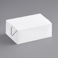 Choice 7" x 4 1/2" x 2 3/4" White Take Out Lunch / Snack / Chicken Box with Fast Top - 500/Case