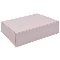 7 1/4" x 4 5/8" x 1 3/4" 1-Piece 1 1/2 lb. Pink Linen Candy Box - 250/Case