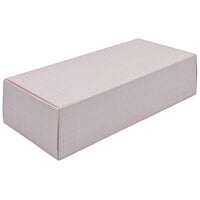 7 1/8" x 3 3/8" x 1 7/8" 1-Piece 1 lb. Pink Linen Candy Box - 250/Case