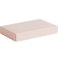 7" x 4 3/8" x 1 1/8" 2-Piece 1/2 lb. Pink Linen Candy Box - 250/Case