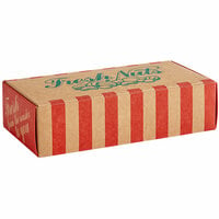 7 1/8" x 3 3/8" x 1 7/8" 1 lb. Nut and Candy Box with Grease Barrier - 250/Case