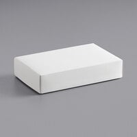 14 3/4" x 9" x 2" 2-Piece 5 lb. White Candy Box - 50/Case