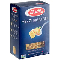 Barilla Mezzi Rigatoni Pasta 1 lb. - 12/Case