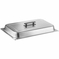 Choice 8 Qt. Full Size Stainless Steel Pan / Chafer Cover with Plastic Handle