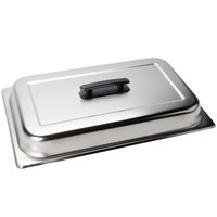 Choice 8 Qt. Full Size Stainless Steel Chafer Cover with Plastic Handle