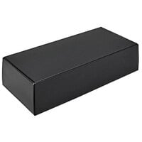 7 1/8" x 3 3/8" x 1 7/8" 1-Piece 1 lb. Black Candy Box - 250/Case