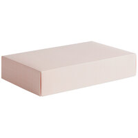 9 3/8" x 6" x 2" 2-Piece 2 lb. Pink Linen Candy Box - 250/Case