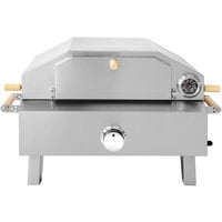 Portable Stainless Steel Propane Outdoor Pizza Oven with Foldable Legs - 12,000 BTU