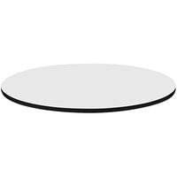 Correll 30 inch Round White Finish High-Pressure Dry Erase Bar & Cafe Table Top