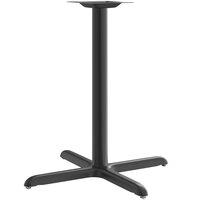 Lancaster Table & Seating Stamped Steel 33" x 33" Black 3" Counter Height Column Table Base