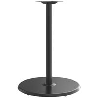 Lancaster Table & Seating Stamped Steel 30" Round Black 3" Bar Height Column Table Base
