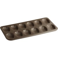 Mini Cake Pan for Oven Baking Acylisar Madeleine Pans Cat Claws Champagne Gold 6 Cup Nonstick Baking Tray Heavy Carbon Steel Madeline Bakeware 