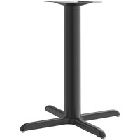 Lancaster Table & Seating Stamped Steel 33" x 33" Black 4" Counter Height Column Table Base