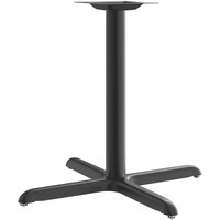 Lancaster Table & Seating Stamped Steel 33" x 33" Black 3" Standard Height Column Table Base