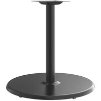 Lancaster Table & Seating Stamped Steel 30" Round Black 3" Standard Height Column Table Base