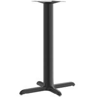 Lancaster Table & Seating Stamped Steel 22" x 30" Black 4" Bar Height Column Table Base