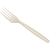Visions Beige Heavy Weight Plastic Fork - Pack of 100